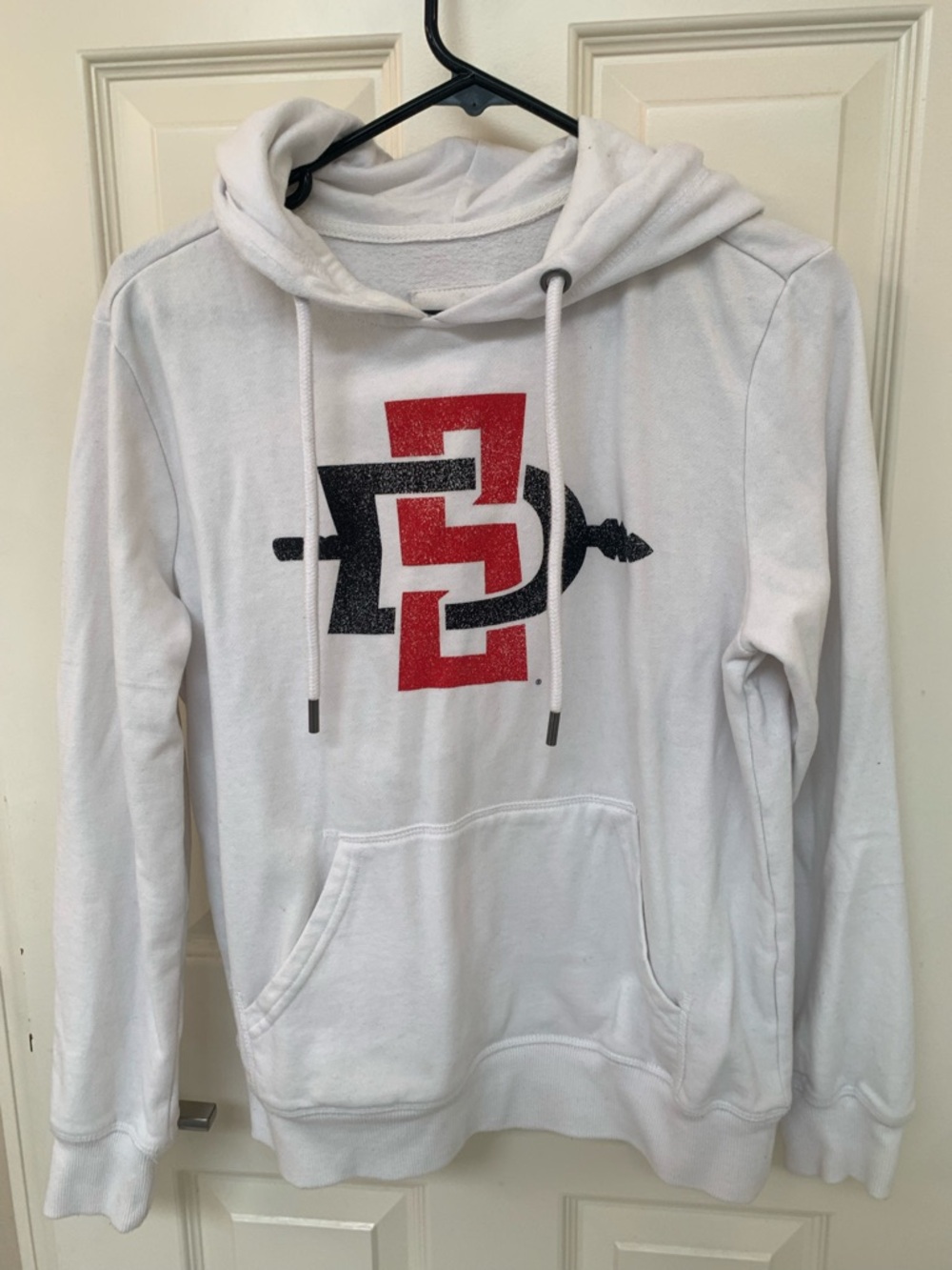 White SDSU Hoodie